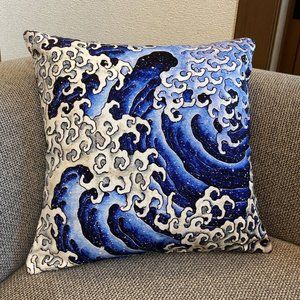 Sea blue pillow